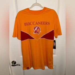 NFL Team Buccaneers Apparel Orange and Red Creamsicle Shirt